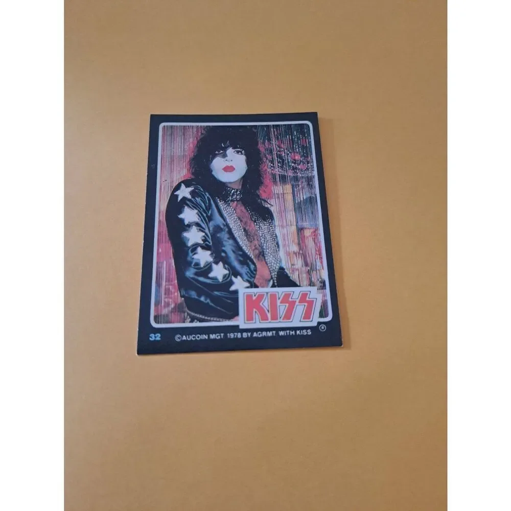 Vintage 1978 Aucoin Management AGRMT KISS Trading Card No 32 Collectible Rock
